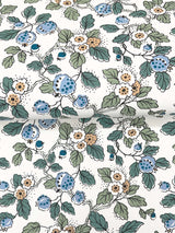 Framboise Blue by Antonina Vella Berry Vines Wallpaper – York Designer Series VP1413