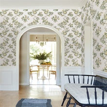 Genevieve Butter by Antonina Vella Floral Trail Wallpaper – York Designer Series VP1421