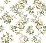 Genevieve Butter Floral Trail Wallpaper by Antonina Vella