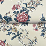 Genevieve Rose & Navy by Antonina Vella Floral Trail Wallpaper – York Designer Series VP1424
