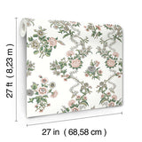 Genevieve Blush by Antonina Vella Floral Trail Wallpaper – York Designer Series VP1425