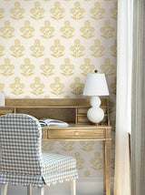 Souci Marigolds Saffron by Antonina Vella Wallpaper – York Designer Series VP1432