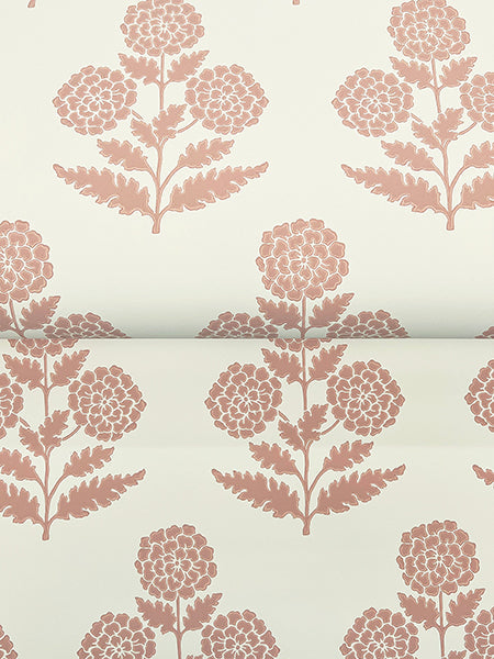Souci Rose by Antonina Vella Marigolds Wallpaper – York Designer Series VP1434