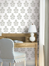 Souci Grey by Antonina Vella Marigolds Wallpaper – York Designer Series VP1435