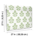 Souci Green by Antonina Vella Marigolds Wallpaper – York Designer Series VP1436