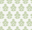 Souci Green Marigolds Wallpaper by Antonina Vella – York Designer Series VP1436