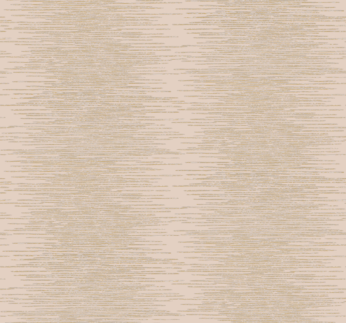 Operetta Blush Metallic Columns Wallpaper by Ronald Redding