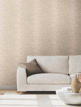 Operetta Blush by Ronald Redding Metallic Columns Wallpaper- York Designer Series VR1502