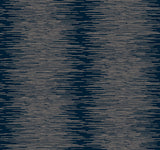 Operetta Navy Metallic Columns Wallpaper by Ronald Redding