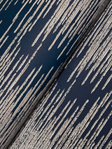 Operetta Navy by Ronald Redding Metallic Columns Wallpaper- York Designer Series VR1503