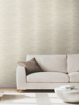 Operetta Ivory by Ronald Redding Metallic Columns Wallpaper- York Designer Series VR1504