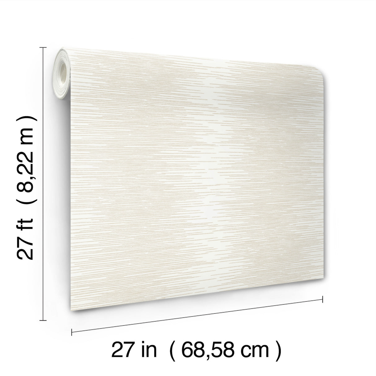Operetta White by Ronald Redding Metallic Columns Wallpaper- York Designer Series VR1506