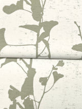 Ginkgo Silhouette Sage by Ronald Redding Cork Wallpaper- York Designer Series VR1510
