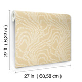 String of Pearls Butter by Ronald Redding Vine Wallpaper – York Designer Series VR1515