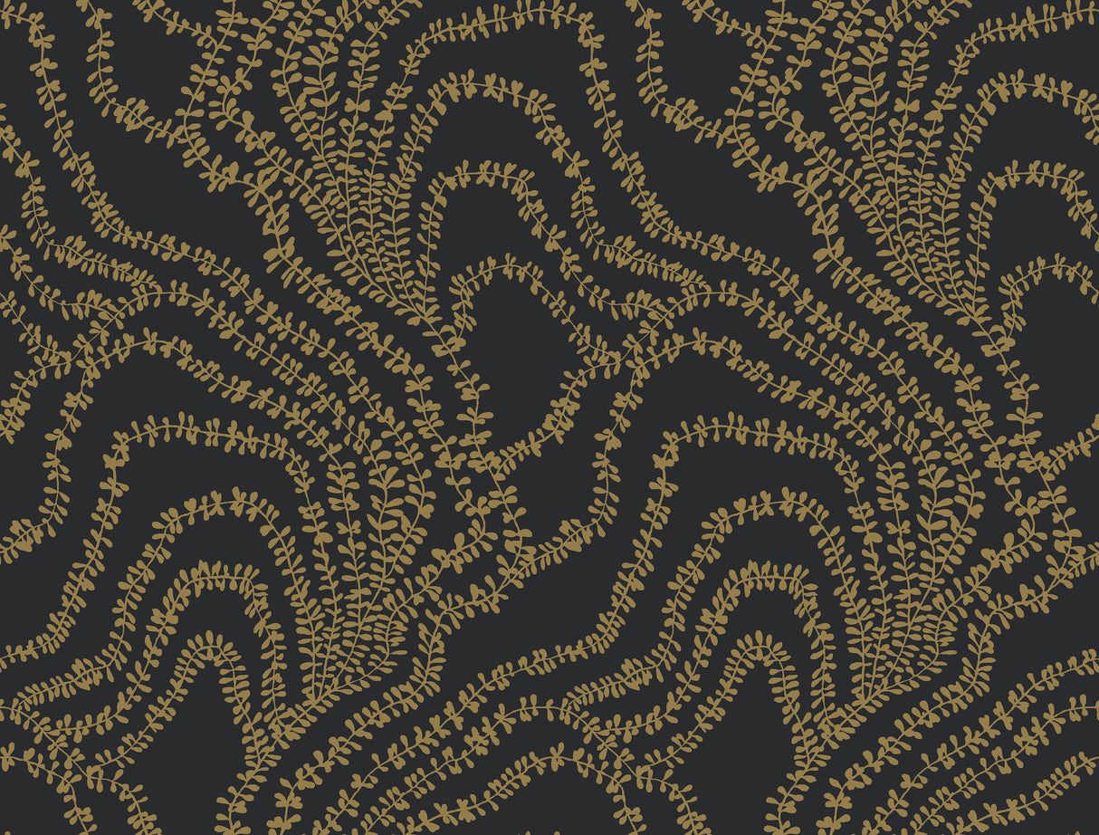 String of Pearls Gold Vine Wallpaper – VR1517 swatch