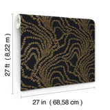 String of Pearls Gold by Ronald Redding Vine Wallpaper – York Designer Series VR1517