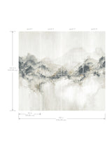 Mystic Overlook Grey by Ronald Redding Scenic Mountains Wall Mural – York Designer Series VR1520M