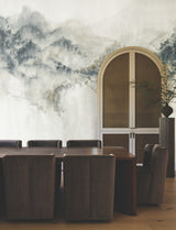 Mystic Overlook Grey by Ronald Redding Scenic Mountains Wall Mural – York Designer Series VR1520M