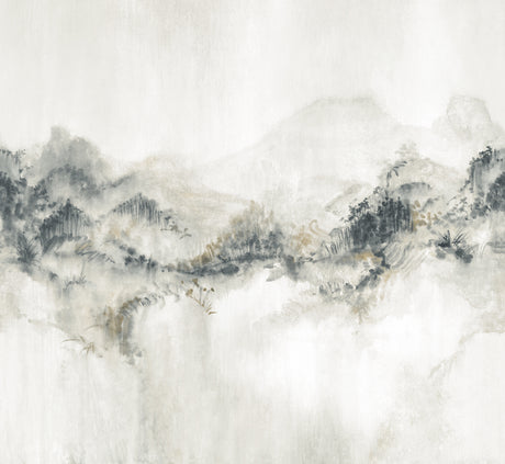 Mystic Overlook Grey Wall Mural by Ronald Redding – VR1520M