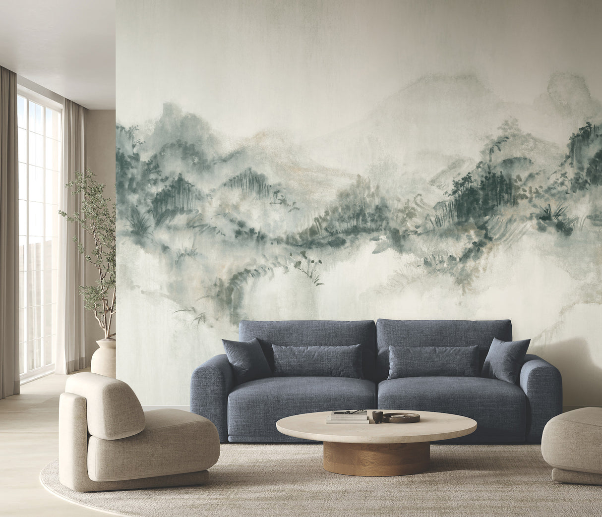 Mystic Overlook Green by Ronald Redding Wall Mural – York Designer Series VR1521M