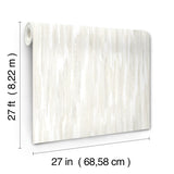 Tribeca White by Ronald Redding Texture Stripe Wallpaper – York Designer Series VR1522