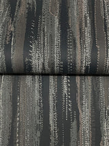 Tribeca Charcoal by Ronald Redding Texture Stripe Wallpaper- York Designer Series VR1523