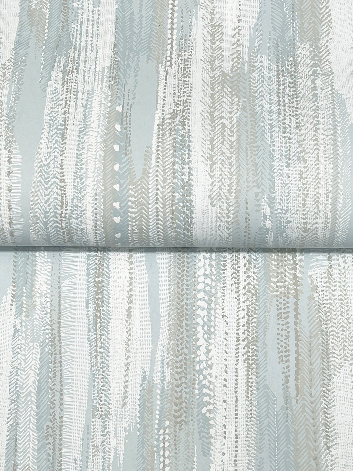 Tribeca Light Blue by Ronald Redding Texture Stripe Wallpaper- York Designer Series VR1524
