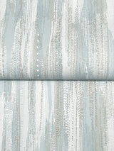 Tribeca Light Blue by Ronald Redding Texture Stripe Wallpaper- York Designer Series VR1524