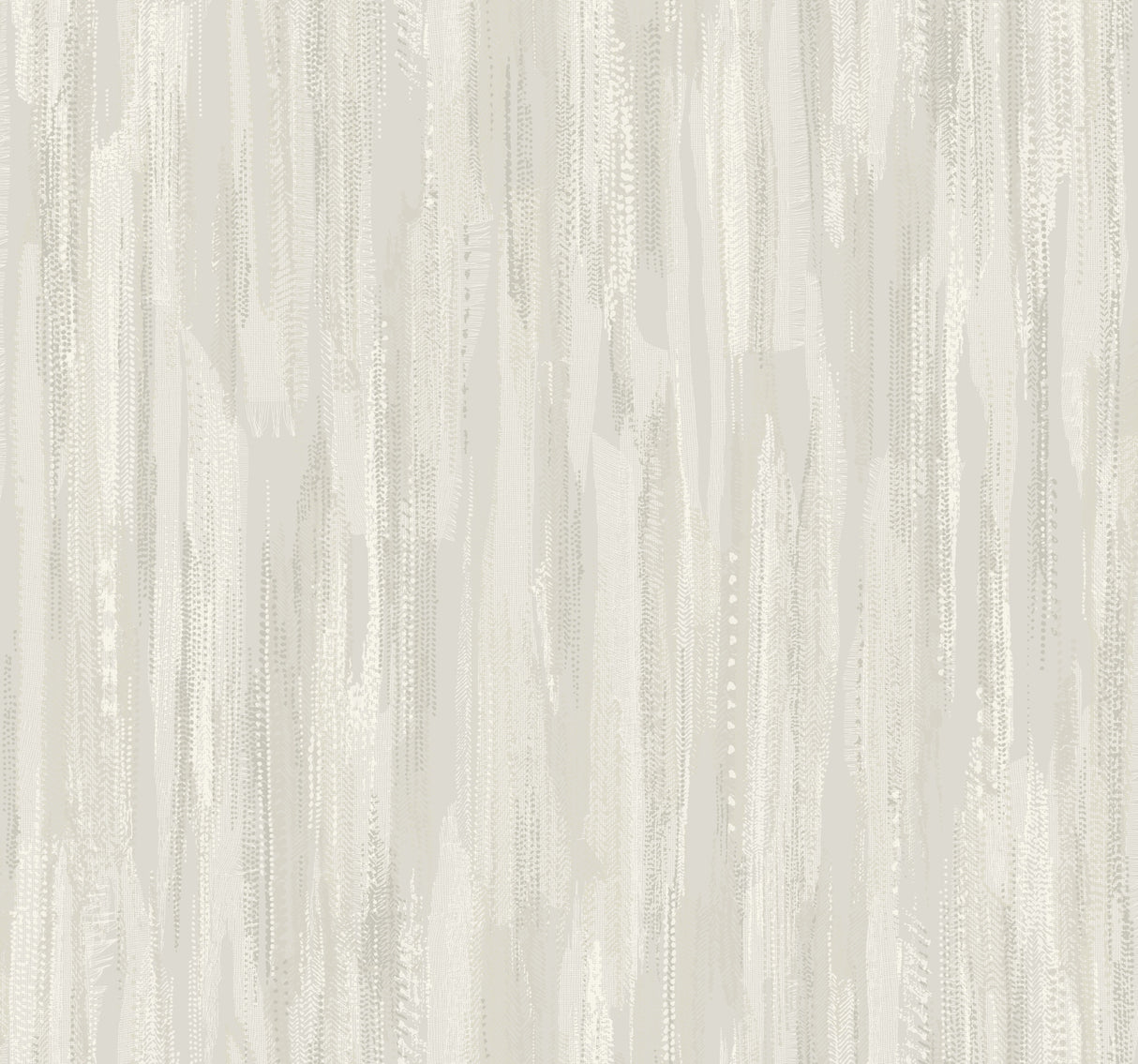 Tribeca Dove Texture Stripe Wallpaper by Ronald Redding in soft grey with pearlescent accents