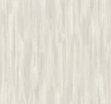 Tribeca Dove Texture Stripe Wallpaper by Ronald Redding in soft grey with pearlescent accents