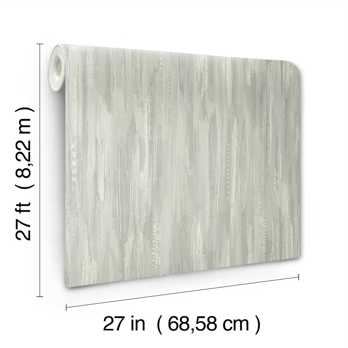 Tribeca Aqua by Ronald Redding Texture Stripe Wallpaper- York Designer Series VR1526