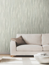 Tribeca Aqua by Ronald Redding Texture Stripe Wallpaper- York Designer Series VR1526