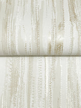 Tribeca Gold by Ronald Redding Texture Stripe Wallpaper- York Designer Series VR1527