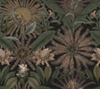 Enchanted Garden Chocolate Tropical Wallpaper – VR1529