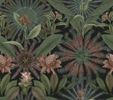 Enchanted Garden Green Tropical Wallpaper by Ronald Redding