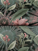 Enchanted Garden Green by Ronald Redding Tropical Wallpaper – York Designer Series VR1530