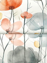 Cotswolds Poppies Coral by Ronald Redding Floral Wallpaper- York Designer Series VR1537