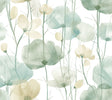 Cotswolds Poppies Turquoise Floral Wallpaper – VR1539