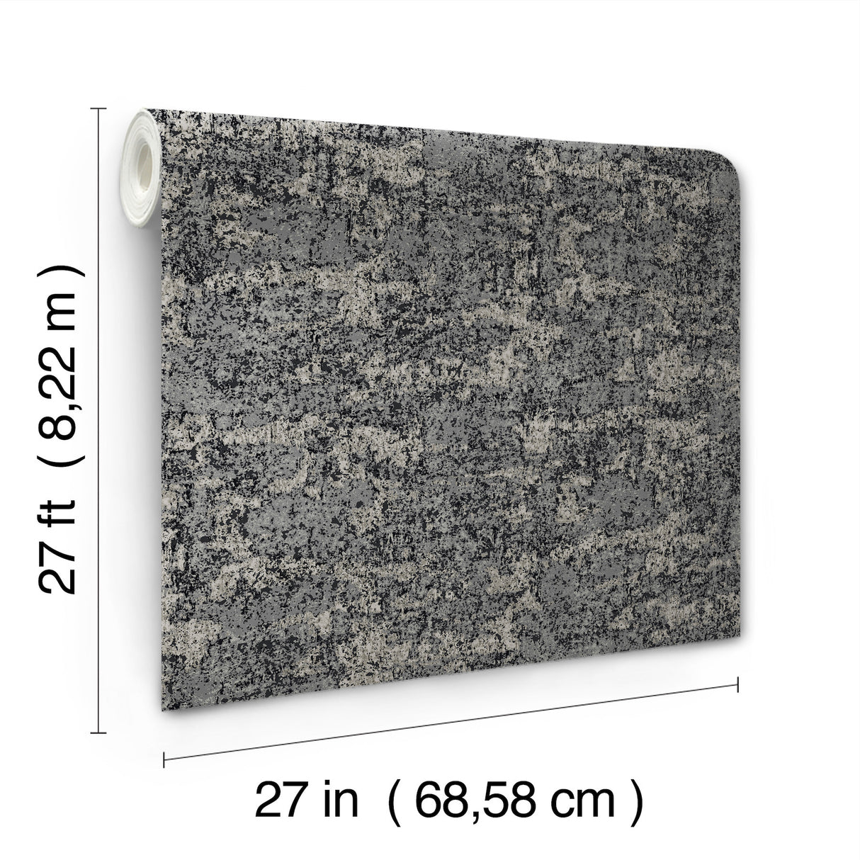 Crystal Cloud Charcoal by Ronald Redding Beaded Wallpaper- York Designer Series VR1544