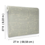 Crystal Cloud Sage by Ronald Redding Beaded Wallpaper- York Designer Series VR1545