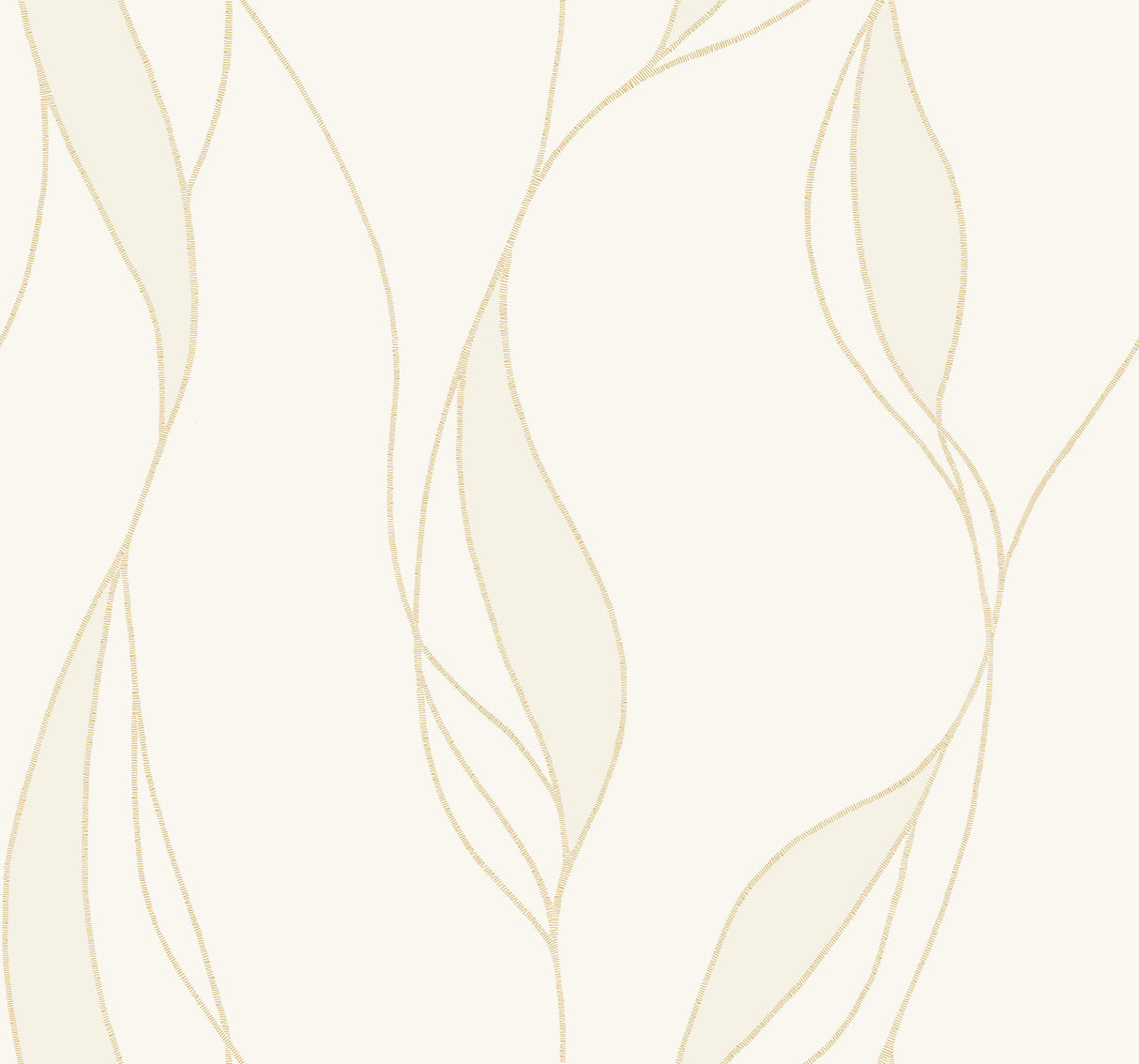 Society Hill White Abstract Leaf Wallpaper – VR1546