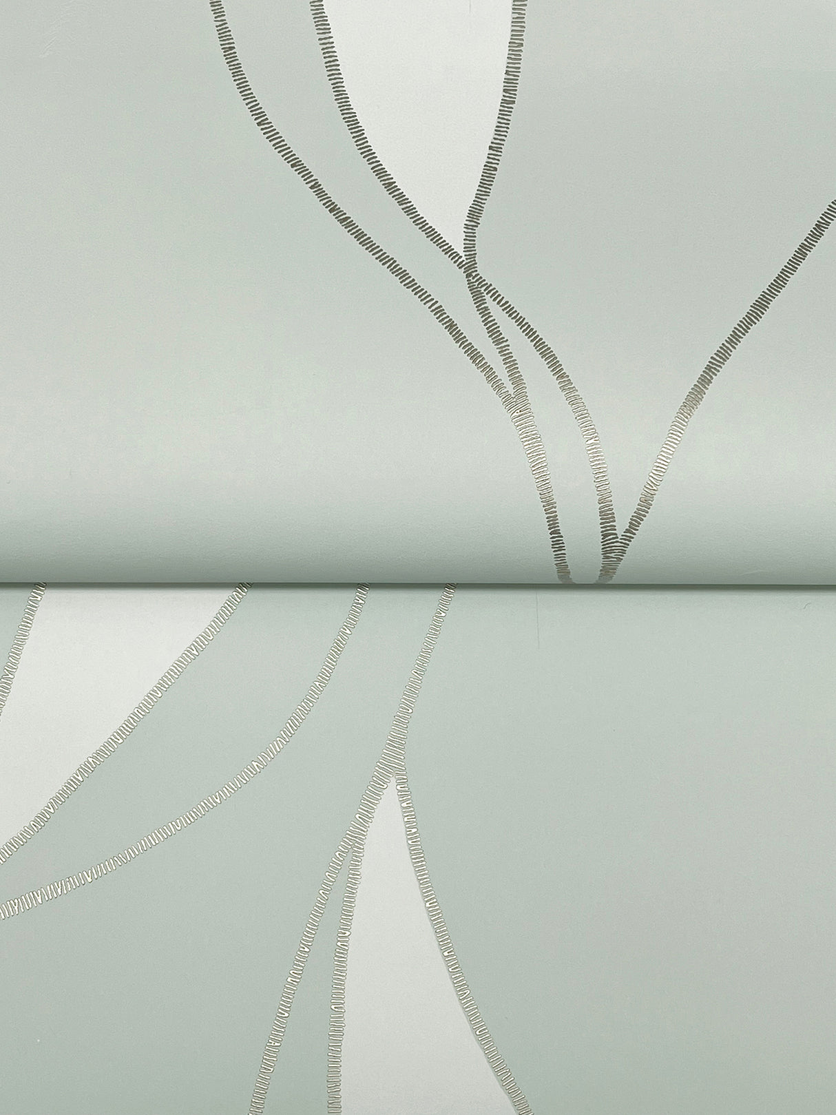 Society Hill Mint by Ronald Redding Abstract Leaf Wallpaper- York Designer Series VR1547