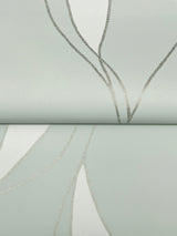 Society Hill Mint by Ronald Redding Abstract Leaf Wallpaper- York Designer Series VR1547