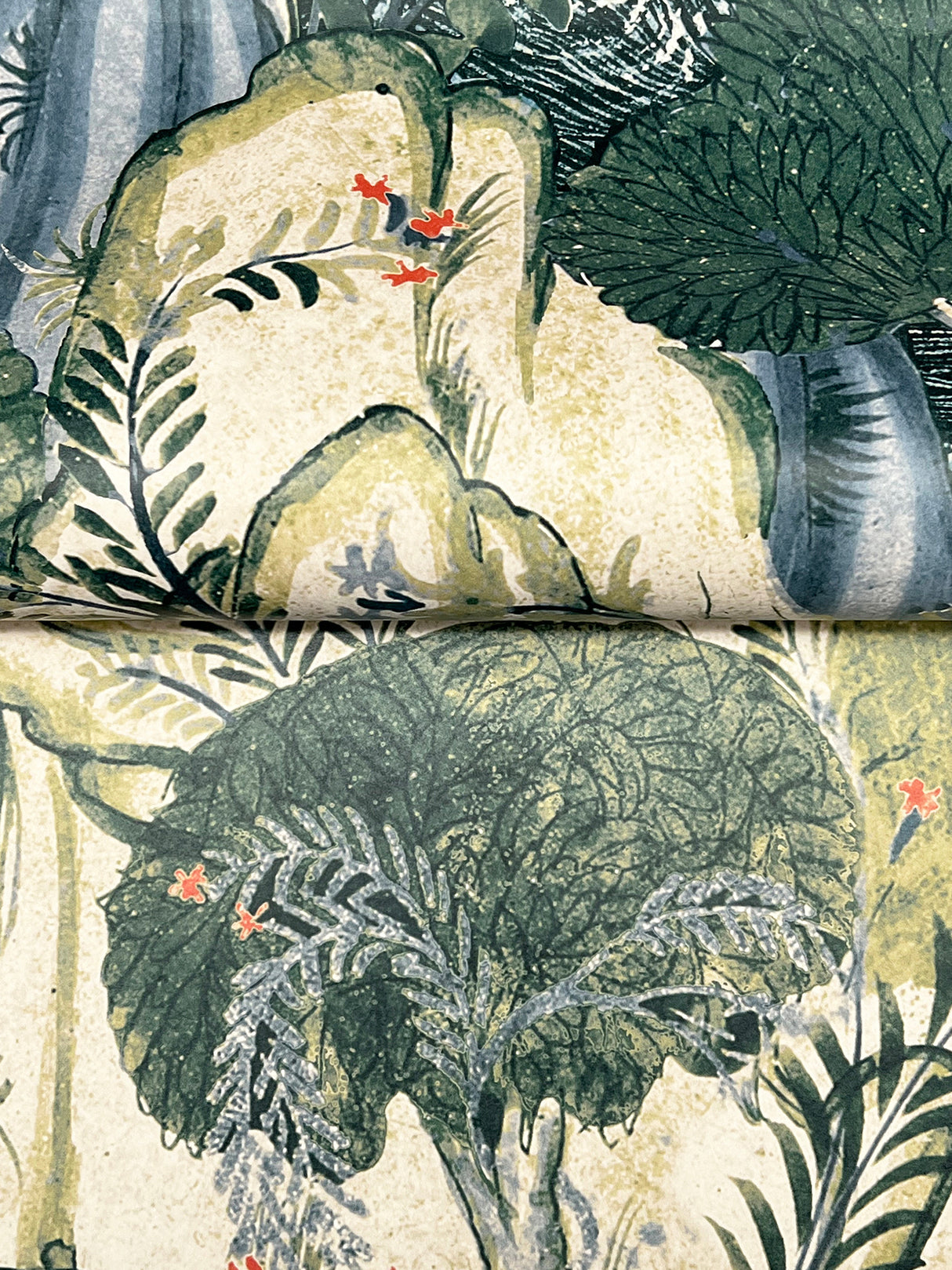 Falling Waters Sapphire by Ronald Redding Scenic Wallpaper – York Designer Series VR1554