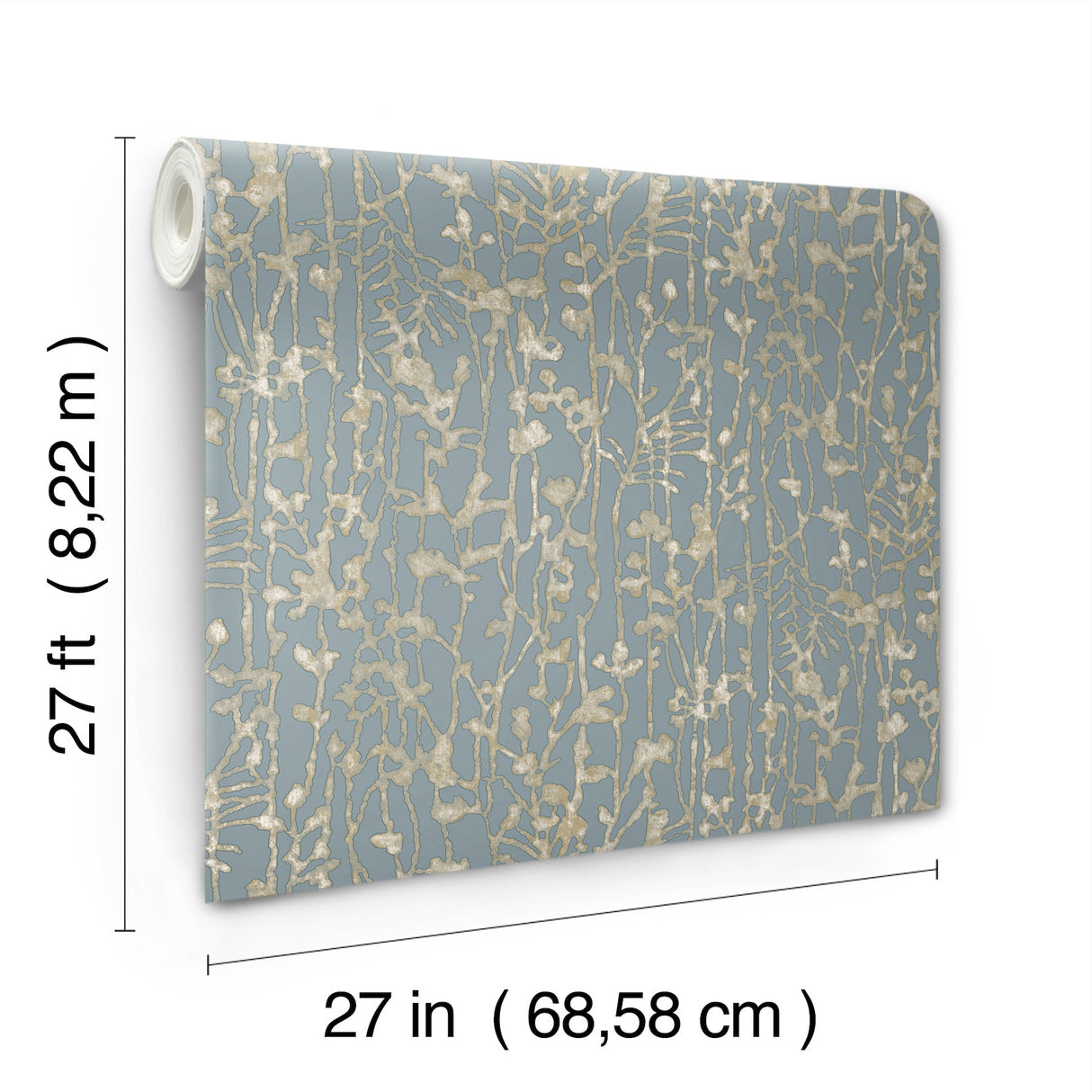 Filigree Light Blue by Ronald Redding Abstract Wallpaper – York Designer Series VR1557