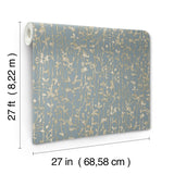 Filigree Light Blue by Ronald Redding Abstract Wallpaper – York Designer Series VR1557