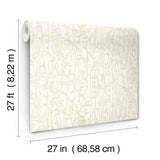 Filigree Beige by Ronald Redding Abstract Wallpaper- York Designer Series VR1559