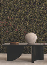 Filigree Black by Ronald Redding Abstract Wallpaper – York Designer Series VR1562