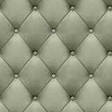 Green faux tufted quilted diamond textured vinyl wallpaper roll VRAR04-267
