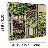 Photoreal Vertical Garden Green by Veer Decor Botanical Wallpaper – Veer VRAR04-497